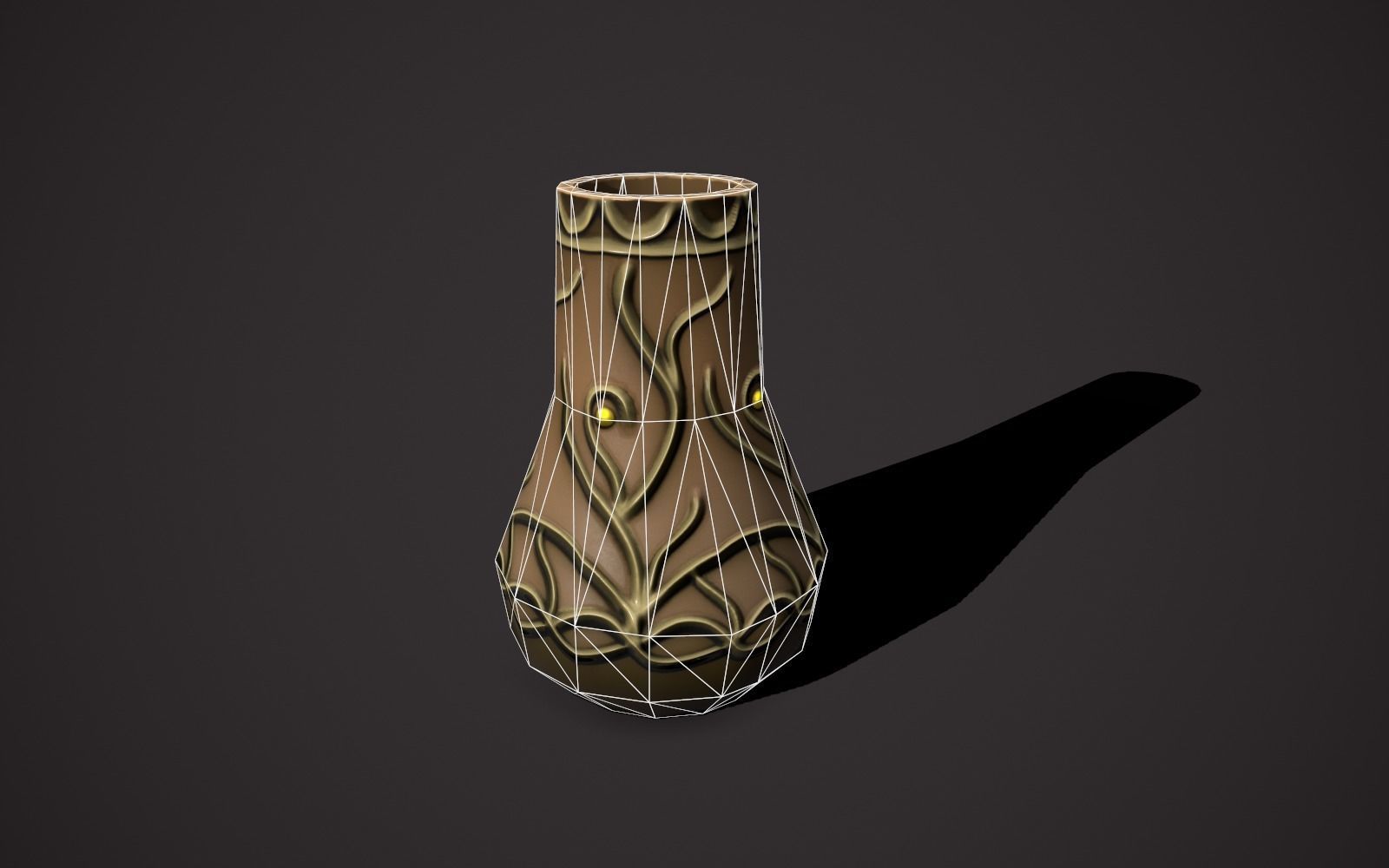 magic vases Low-poly 3D model_2