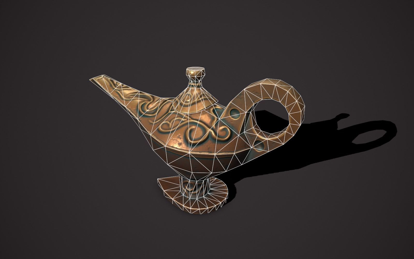 magic vases Low-poly 3D model_32