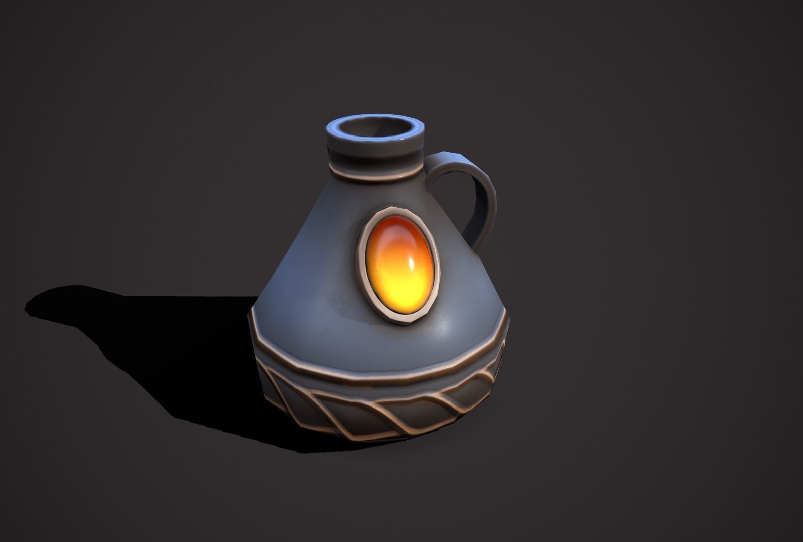 magic vases Low-poly 3D model_18