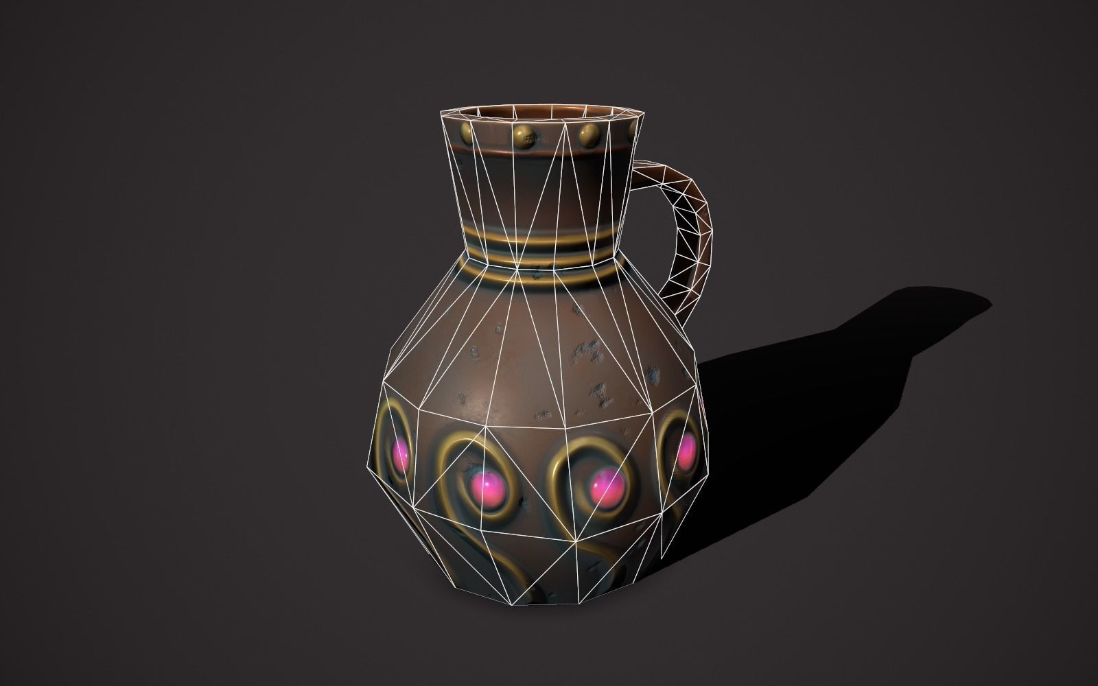 magic vases Low-poly 3D model_15