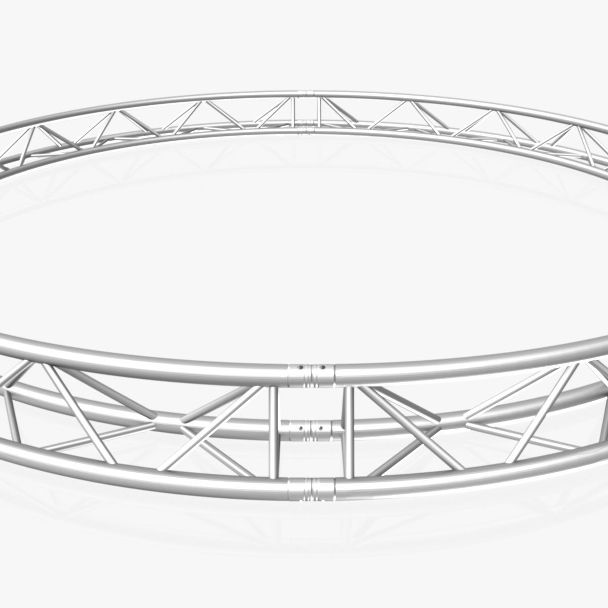 Circle Triangular Truss Full diameter 400cm 3D print model_5