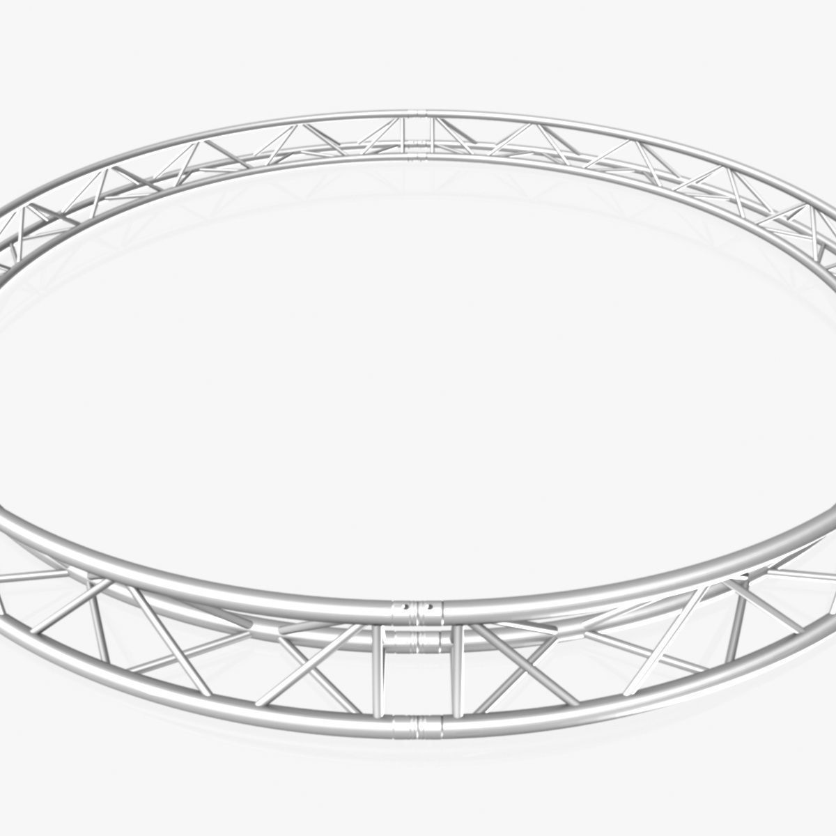 Circle Triangular Truss Full diameter 400cm 3D print model_3