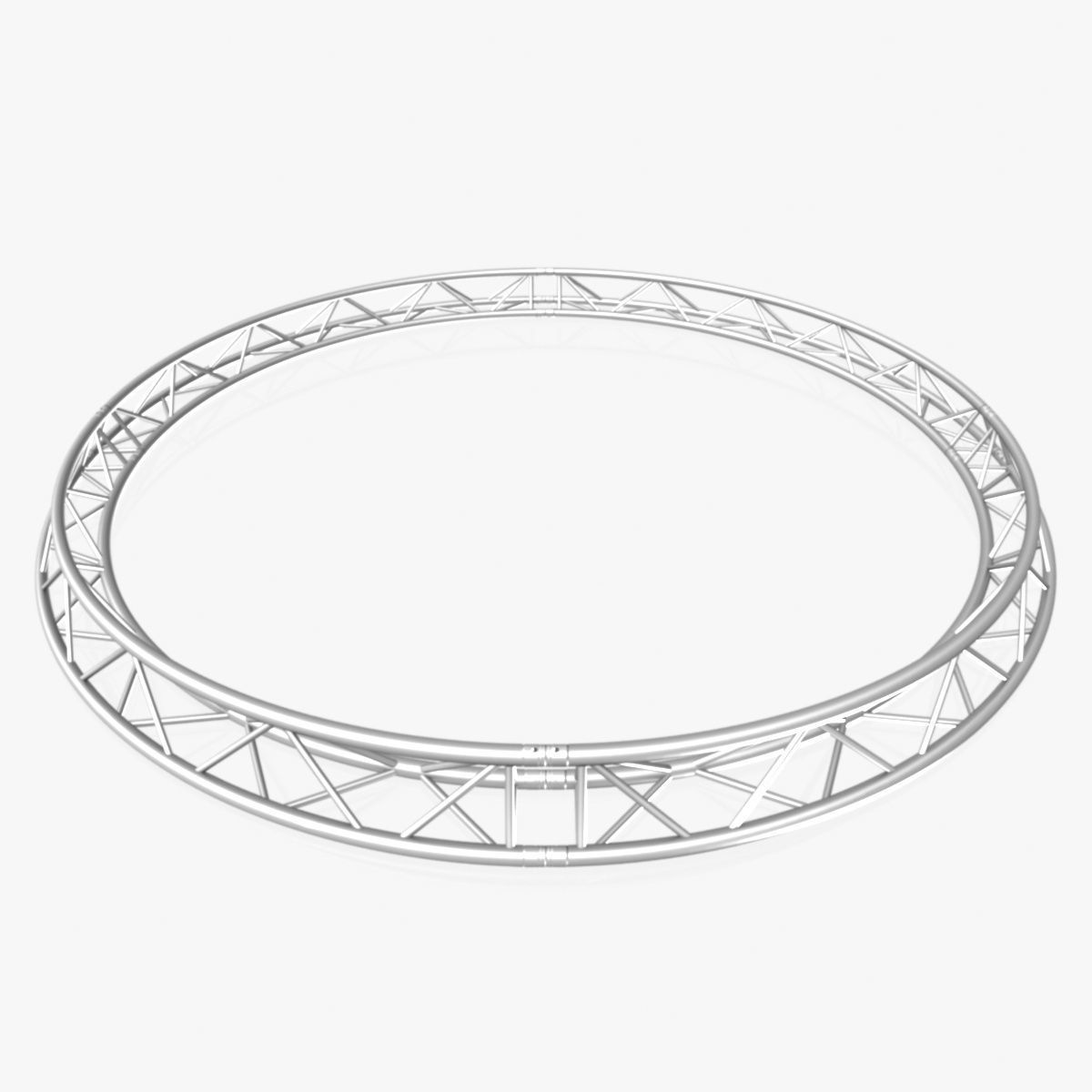 Circle Triangular Truss Full diameter 400cm 3D print model_1
