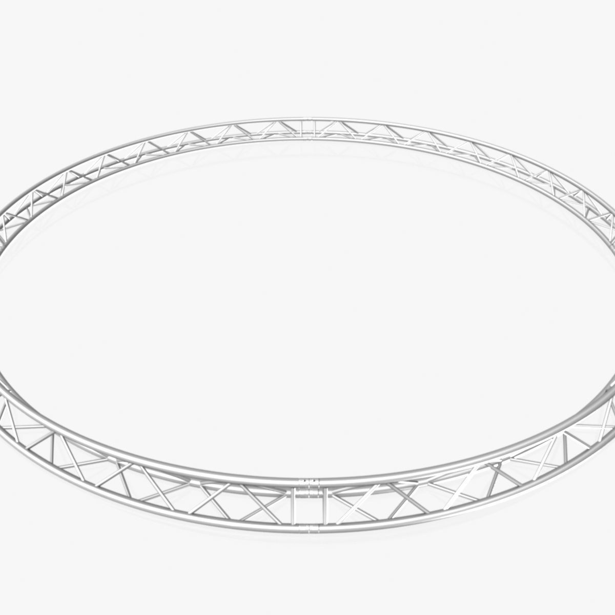 Circle Triangular Truss Full diameter 600cm 3D print model_3
