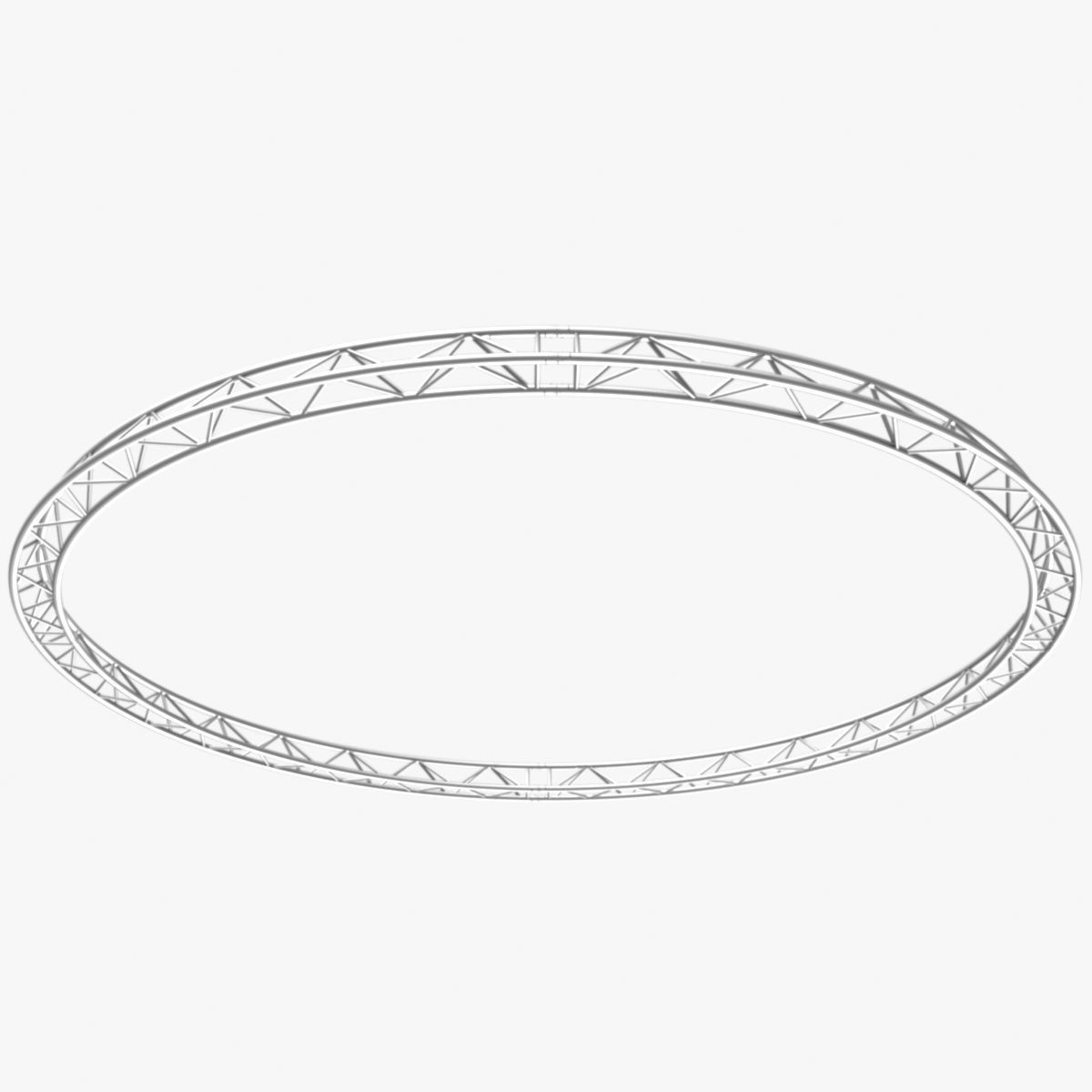 Circle Triangular Truss Full diameter 600cm 3D print model_9