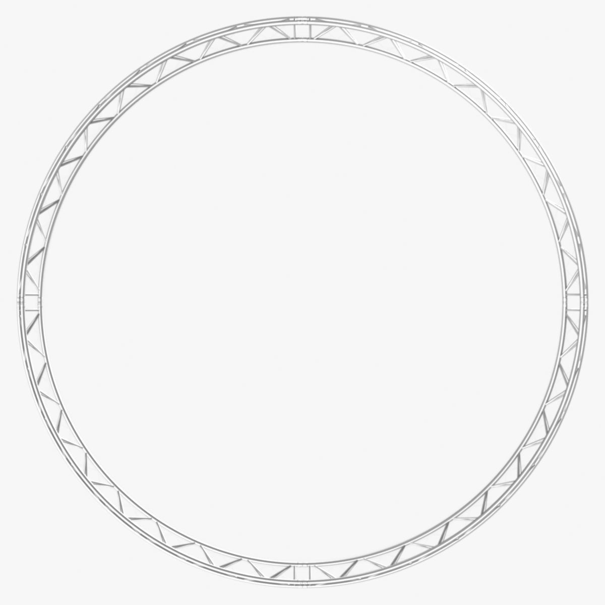 Circle Triangular Truss Full diameter 600cm 3D print model_4