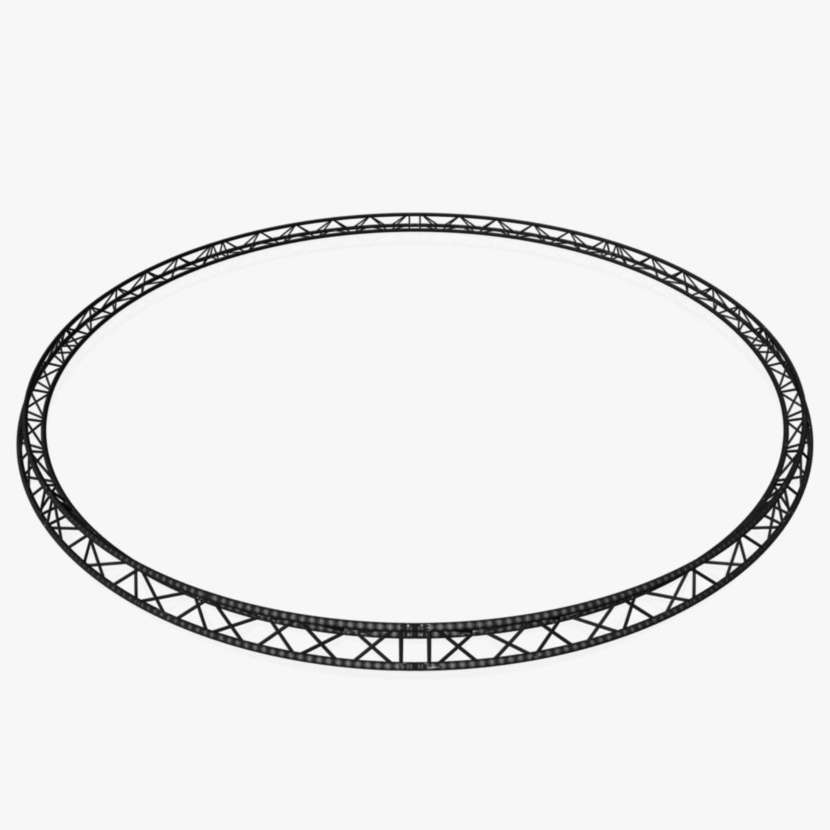 Circle Triangular Truss Full diameter 800cm 3D print model_2