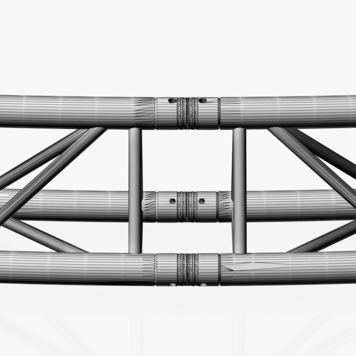 Circle Triangular Truss Full diameter 800cm 3D print model_8