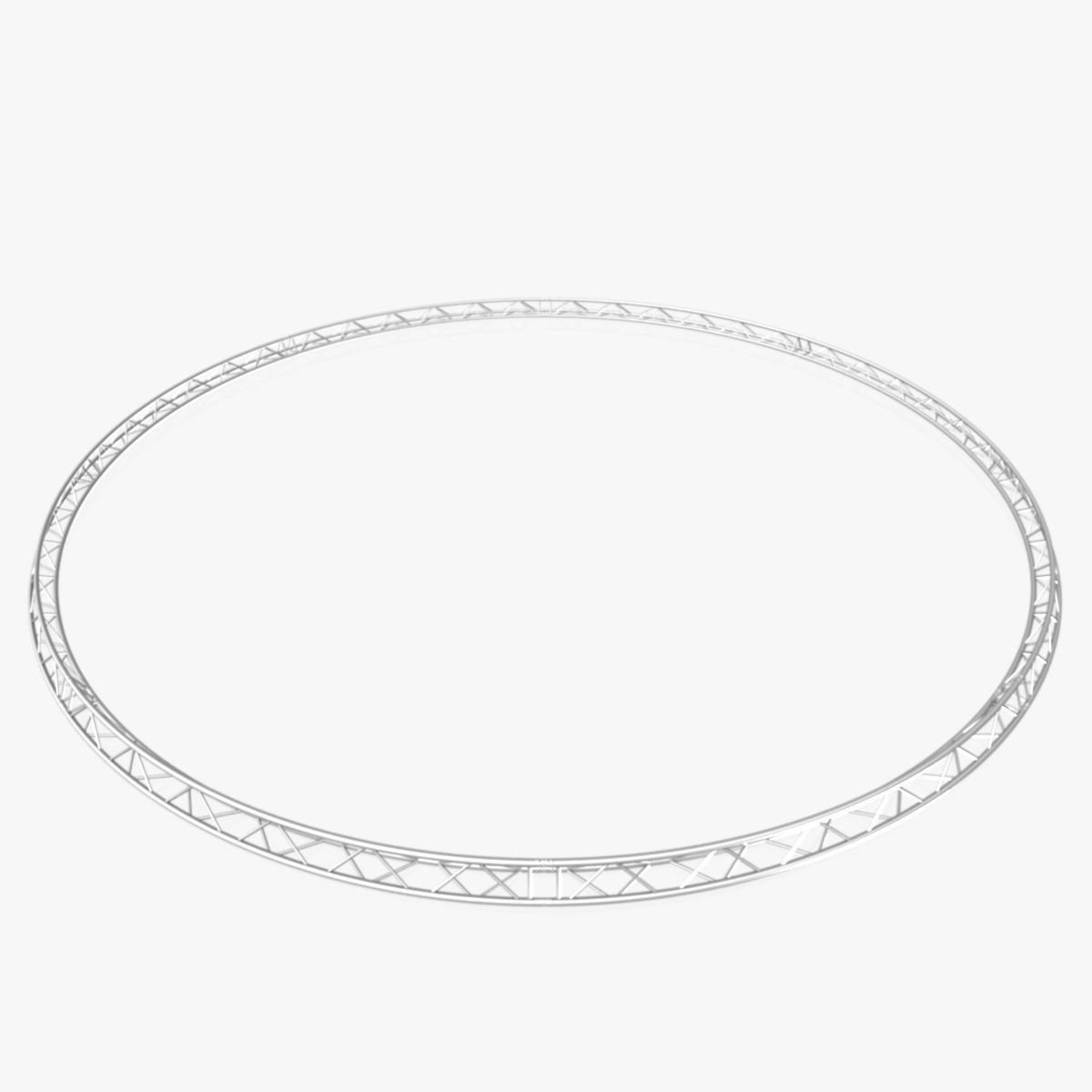 Circle Triangular Truss Full diameter 1000cm 3D print model_1