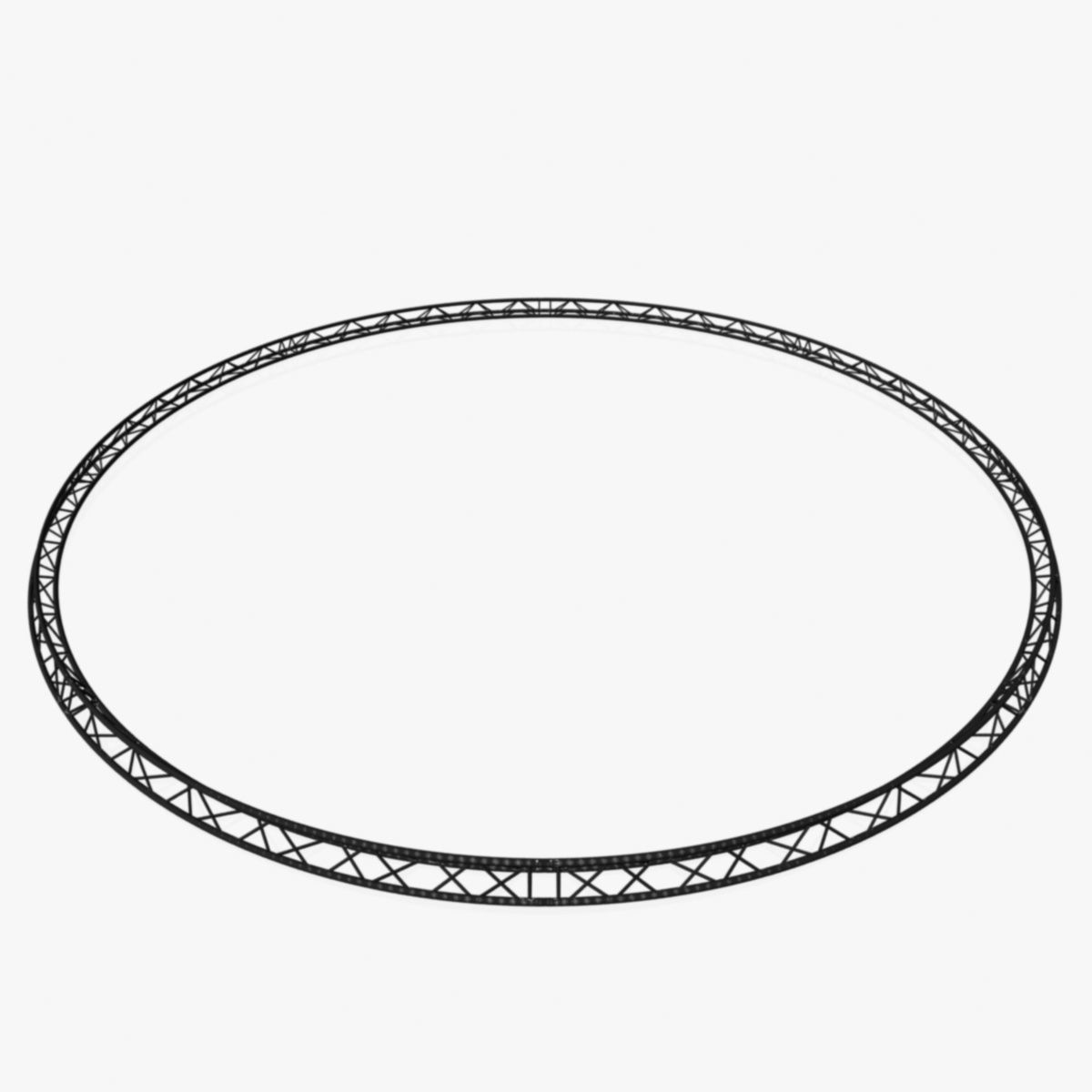Circle Triangular Truss Full diameter 1000cm 3D print model_2