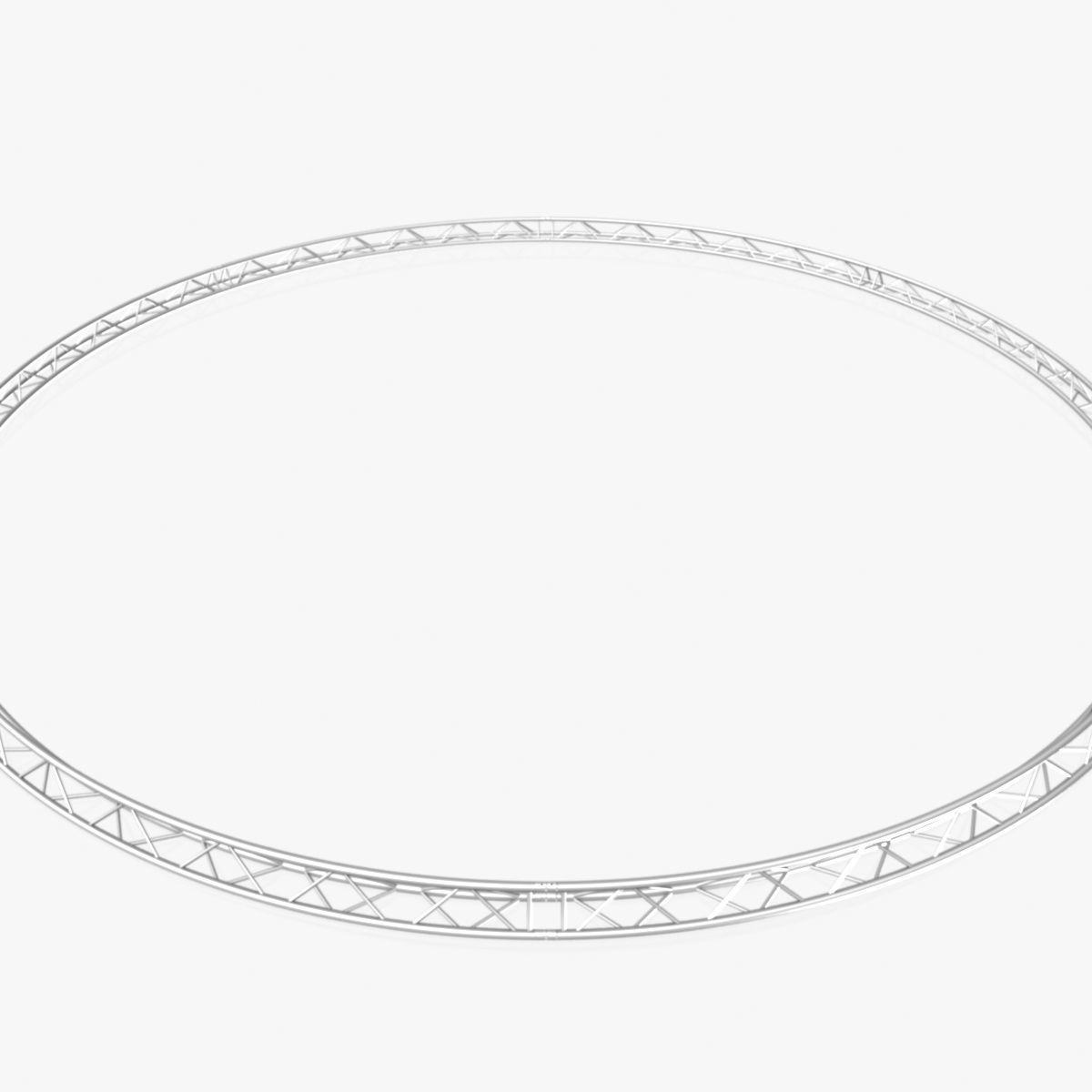 Circle Triangular Truss Full diameter 1000cm 3D print model_3
