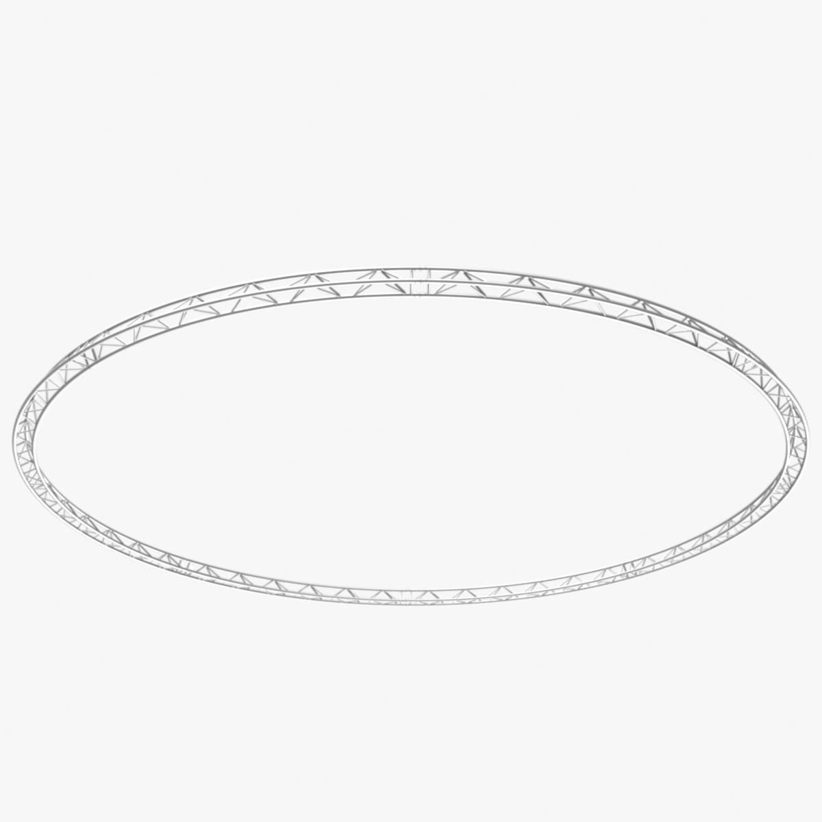 Circle Triangular Truss Full diameter 1000cm 3D print model_10