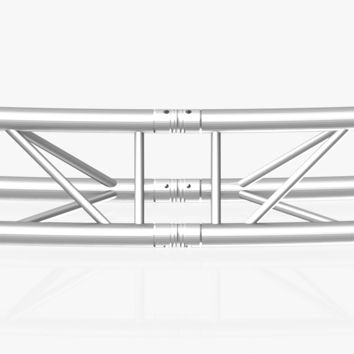 Circle Triangular Truss Full diameter 1000cm 3D print model_8