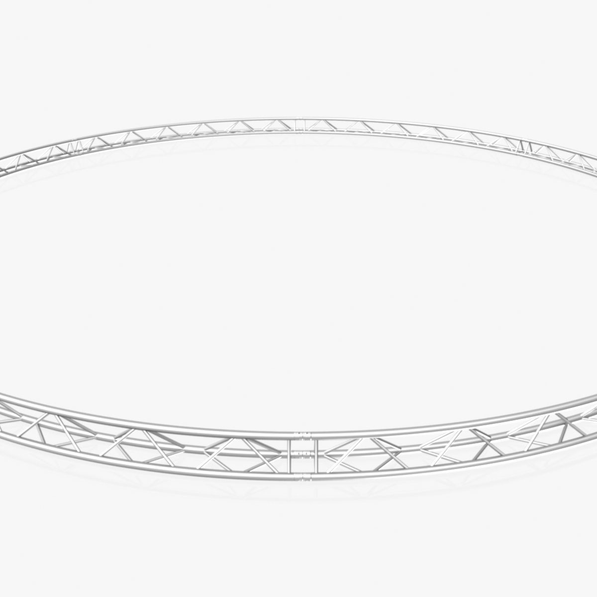Circle Triangular Truss Full diameter 1000cm 3D print model_5