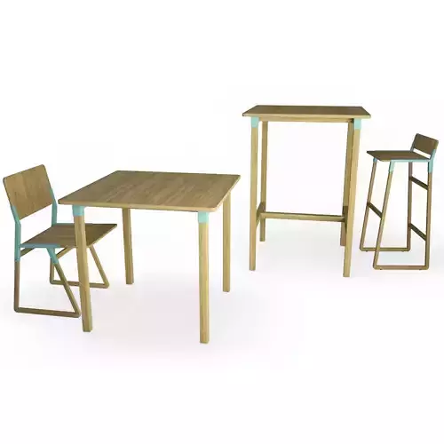 Noem Wooden Furniture Verges 3D model