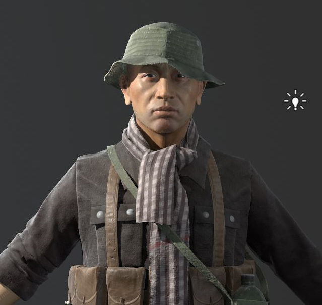 VietnamWar soldier bundles Low-poly 3D model_8