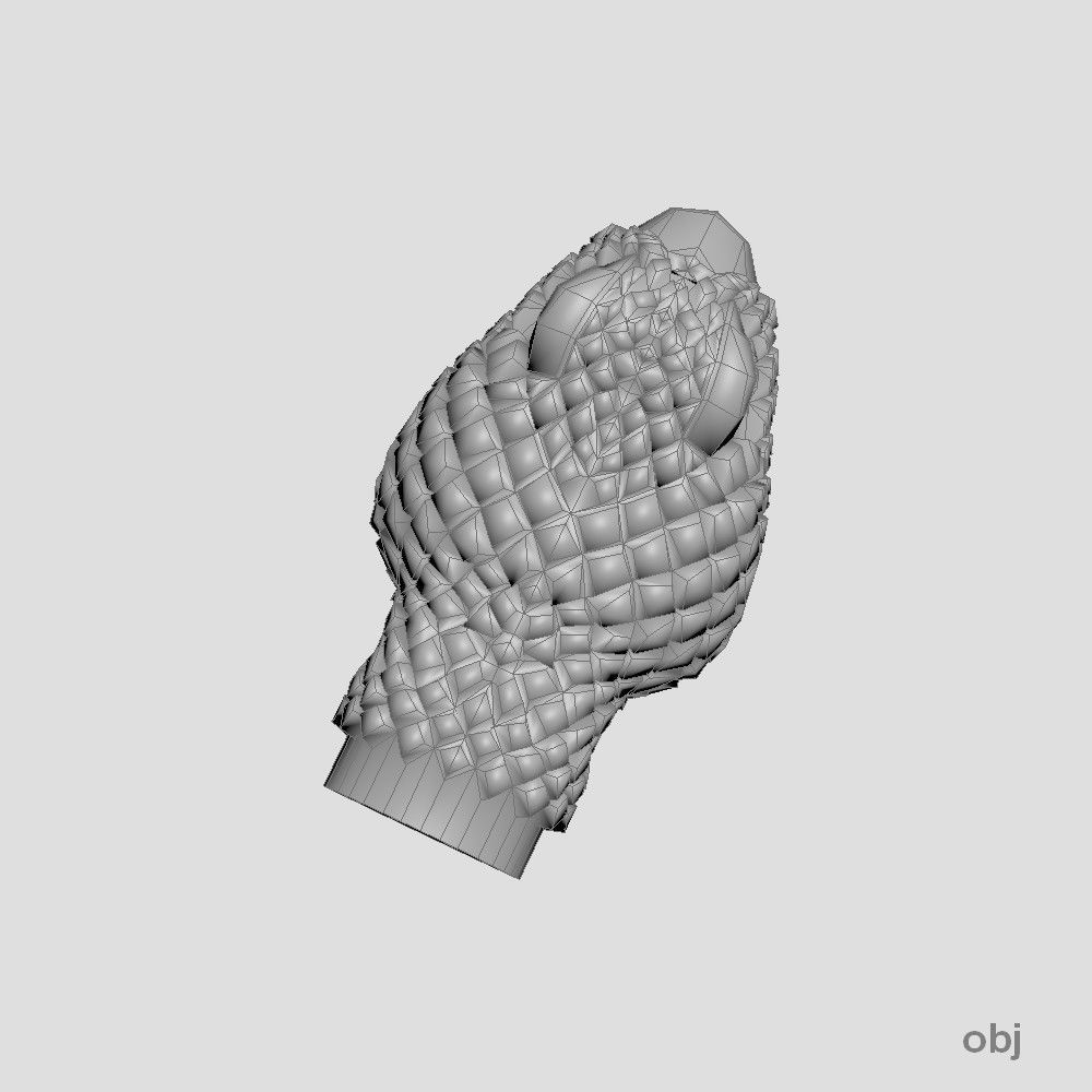 Snake head 1 - Best for jewelry 3D print model_2