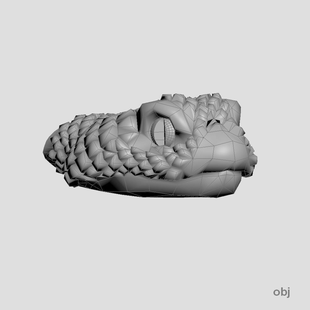 Snake head 1 - Best for jewelry 3D print model_3