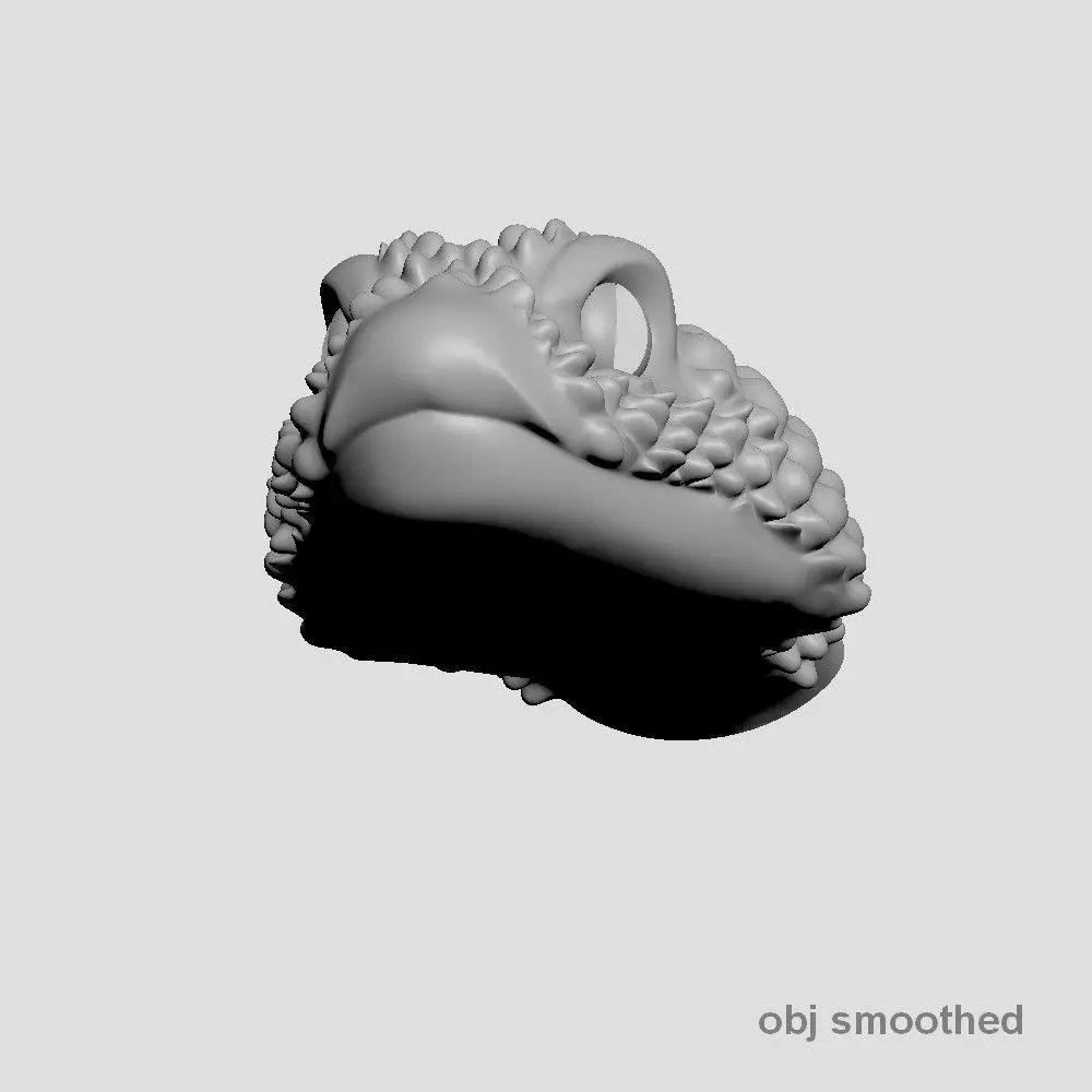 Snake head 1 - Best for jewelry 3D print model_0