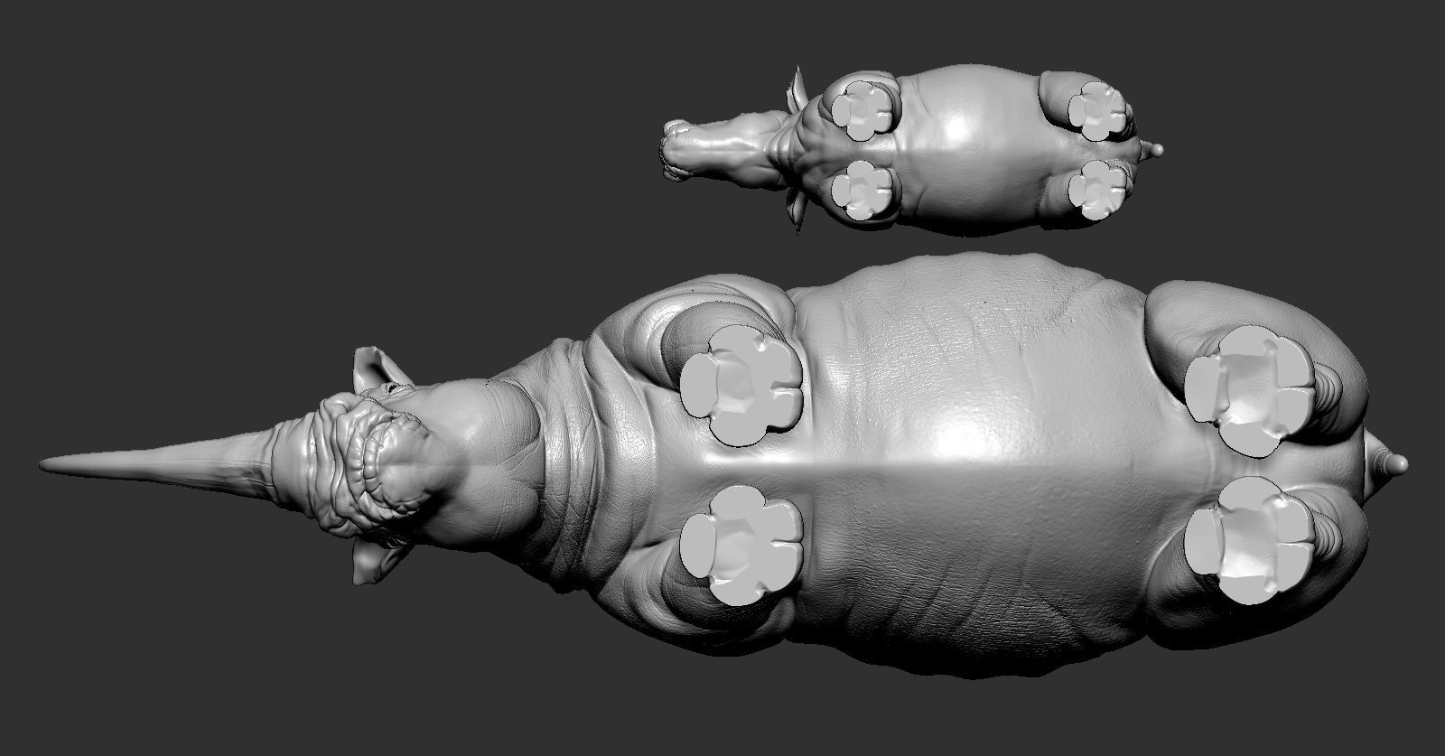 Rhino rhinoceros 3D print model_7