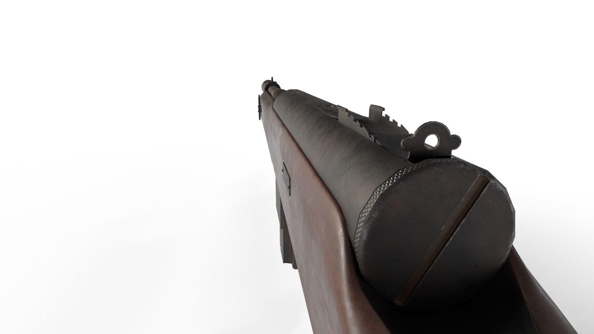 M50 Reising Submachine Gun Low-poly 3D model_2