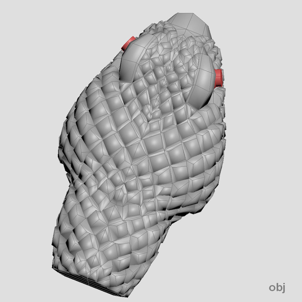 Snake head 3 - Best for jewelry 3D print model_3