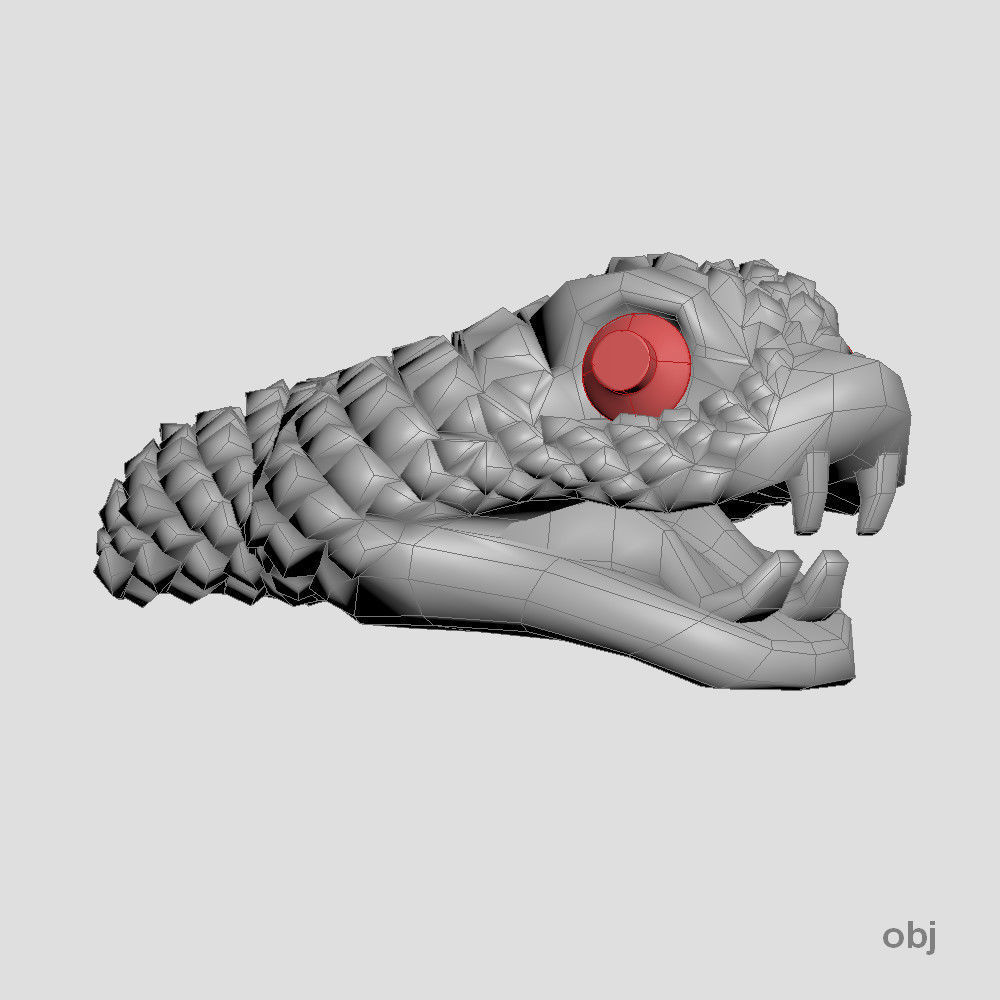 Snake head 3 - Best for jewelry 3D print model_4