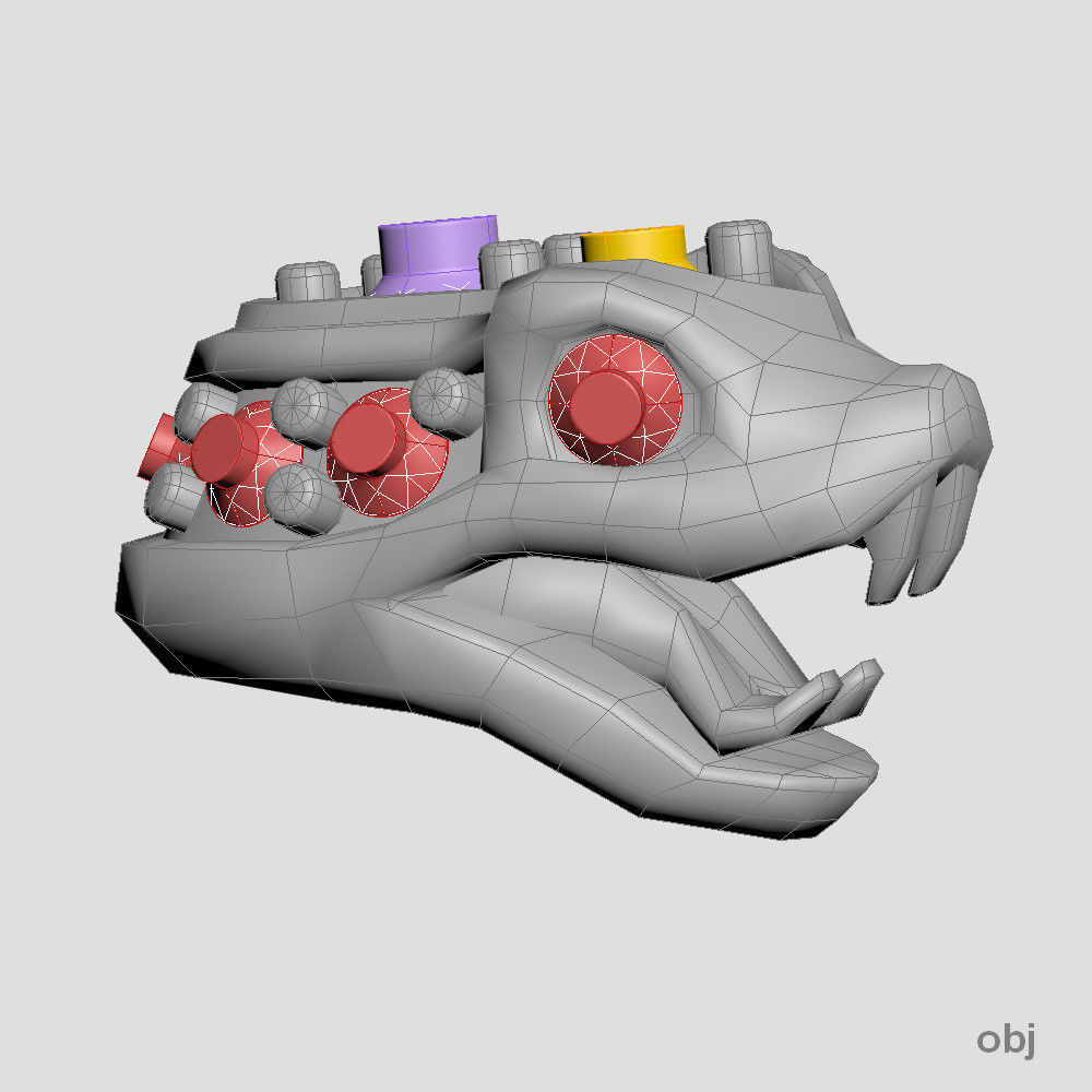 Snake head 4 - Best for jewelry 3D print model_2