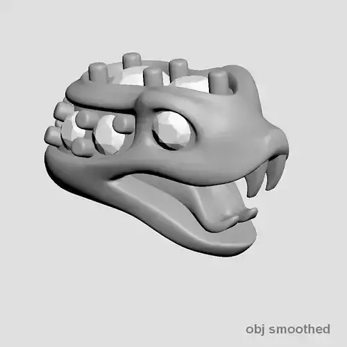 Snake head 4 - Best for jewelry 3D print model