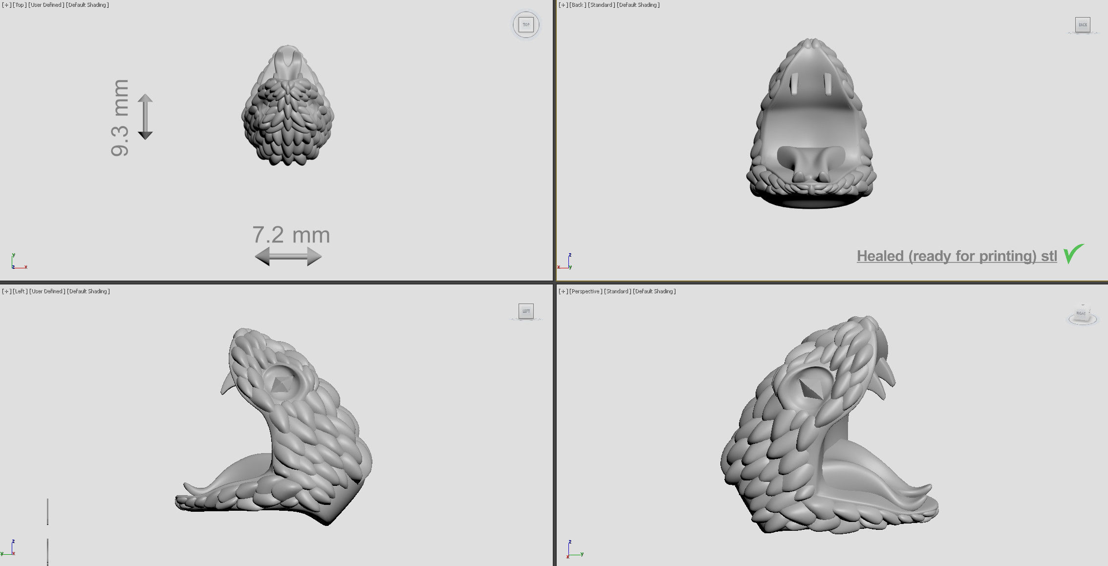 Snake head 5 - Best for jewelry 3D print model_1