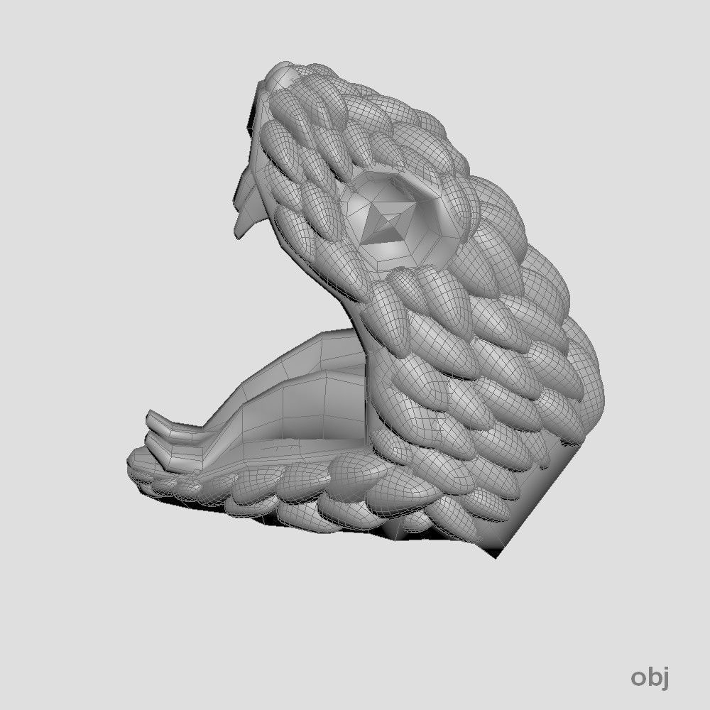 Snake head 5 - Best for jewelry 3D print model_3