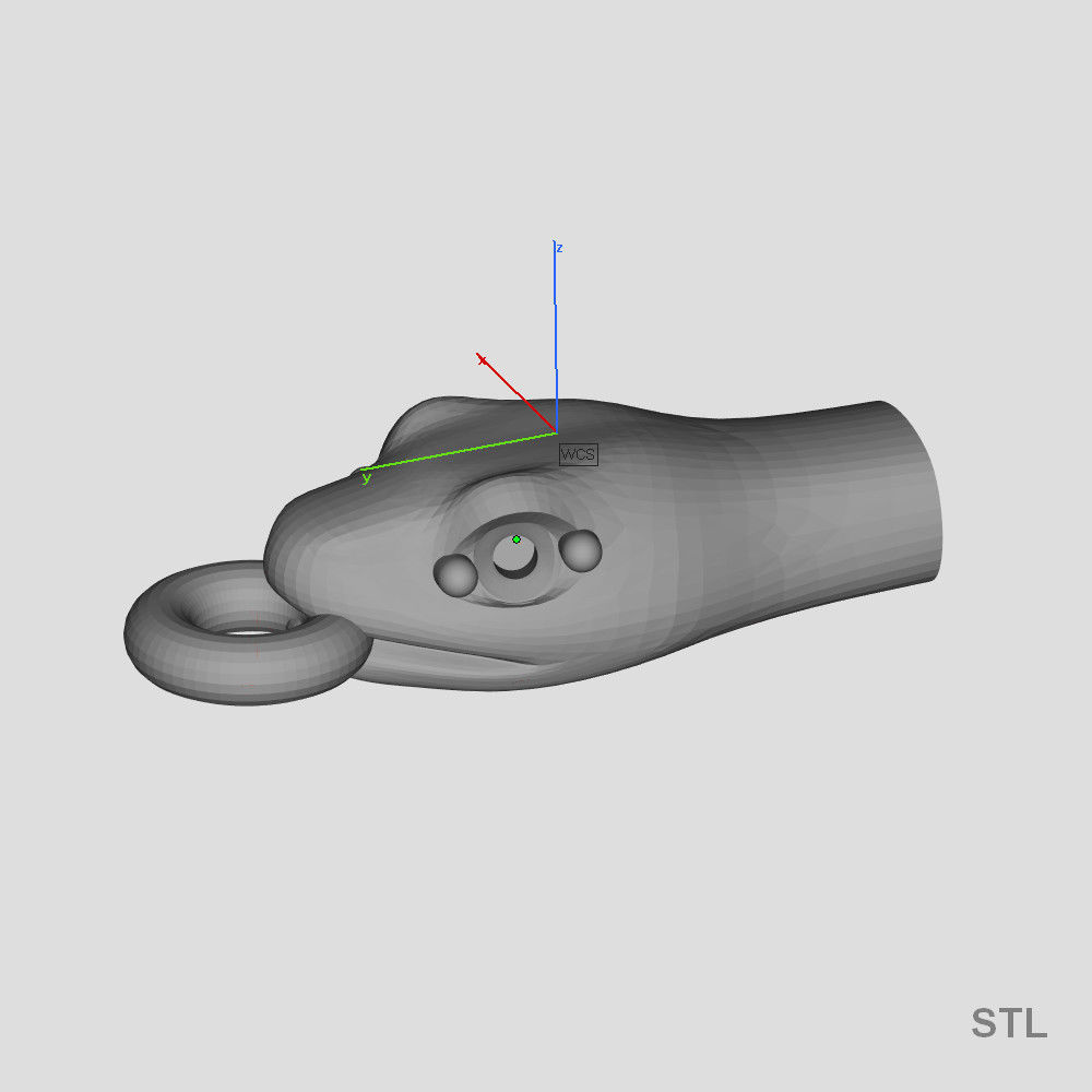 Snake head 6 - Best for jewelry 3D print model_6