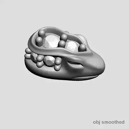 Snake head 8 - Best for jewelry 3D print model