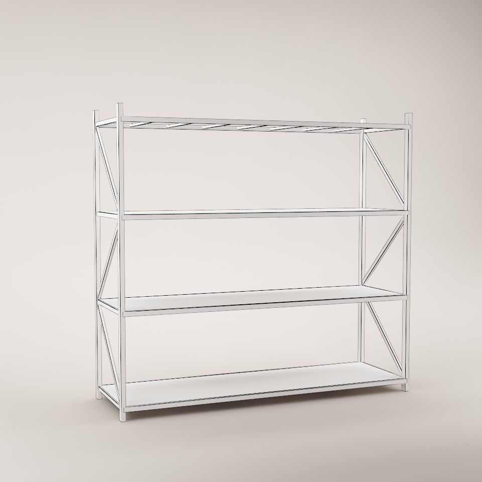 Warehouse Rack Storage 01 Low-poly 3D model_5