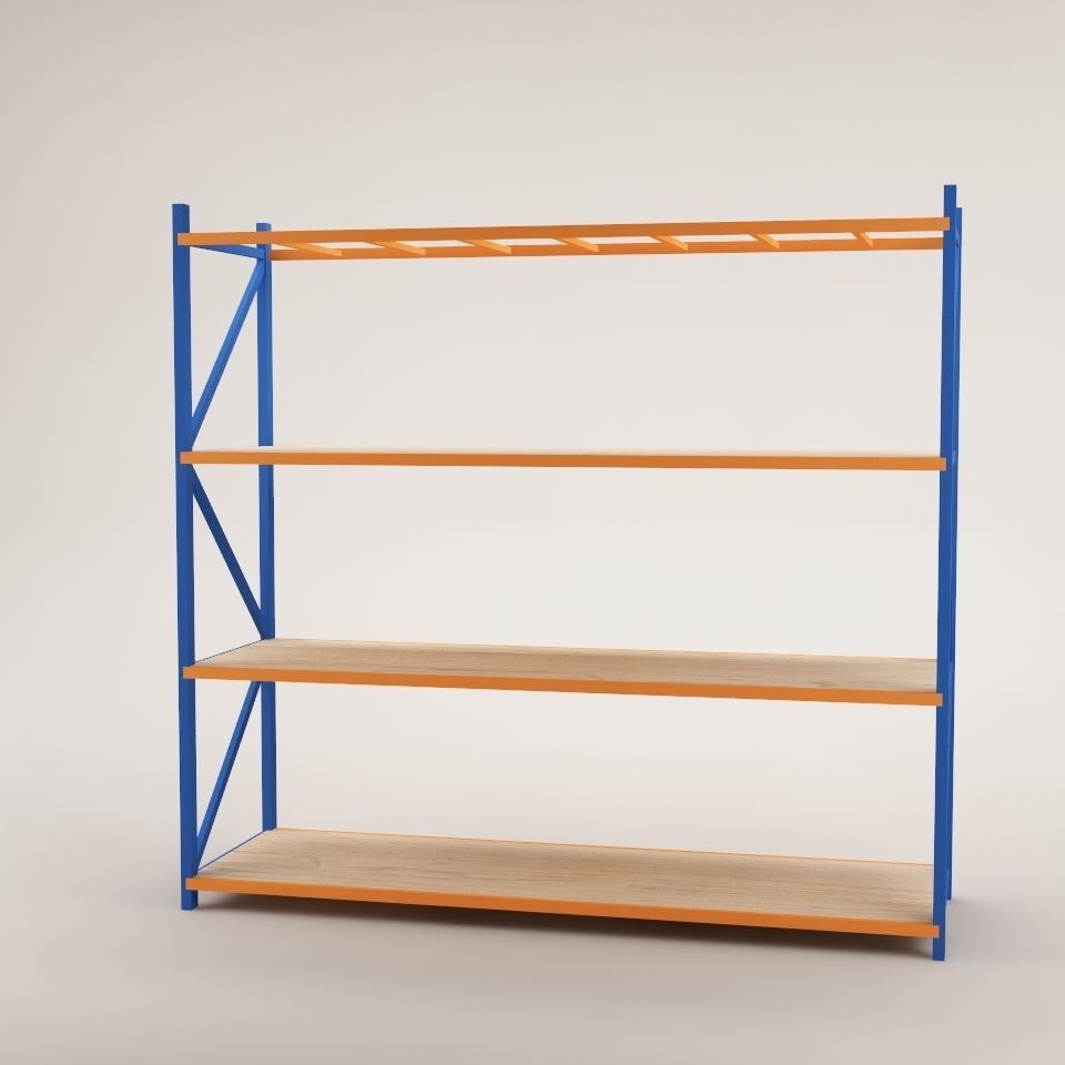 Warehouse Rack Storage 01 Low-poly 3D model_3