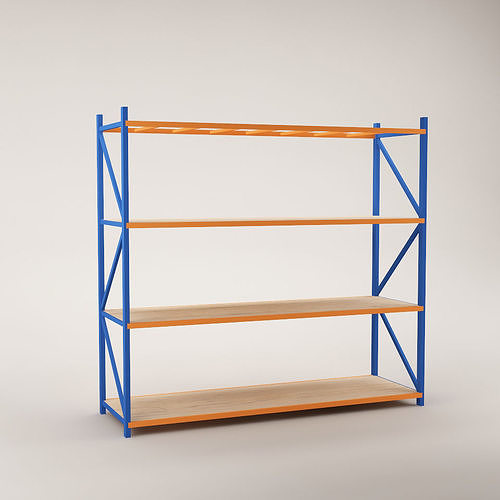 Warehouse Rack Storage 01 Low-poly 3D model