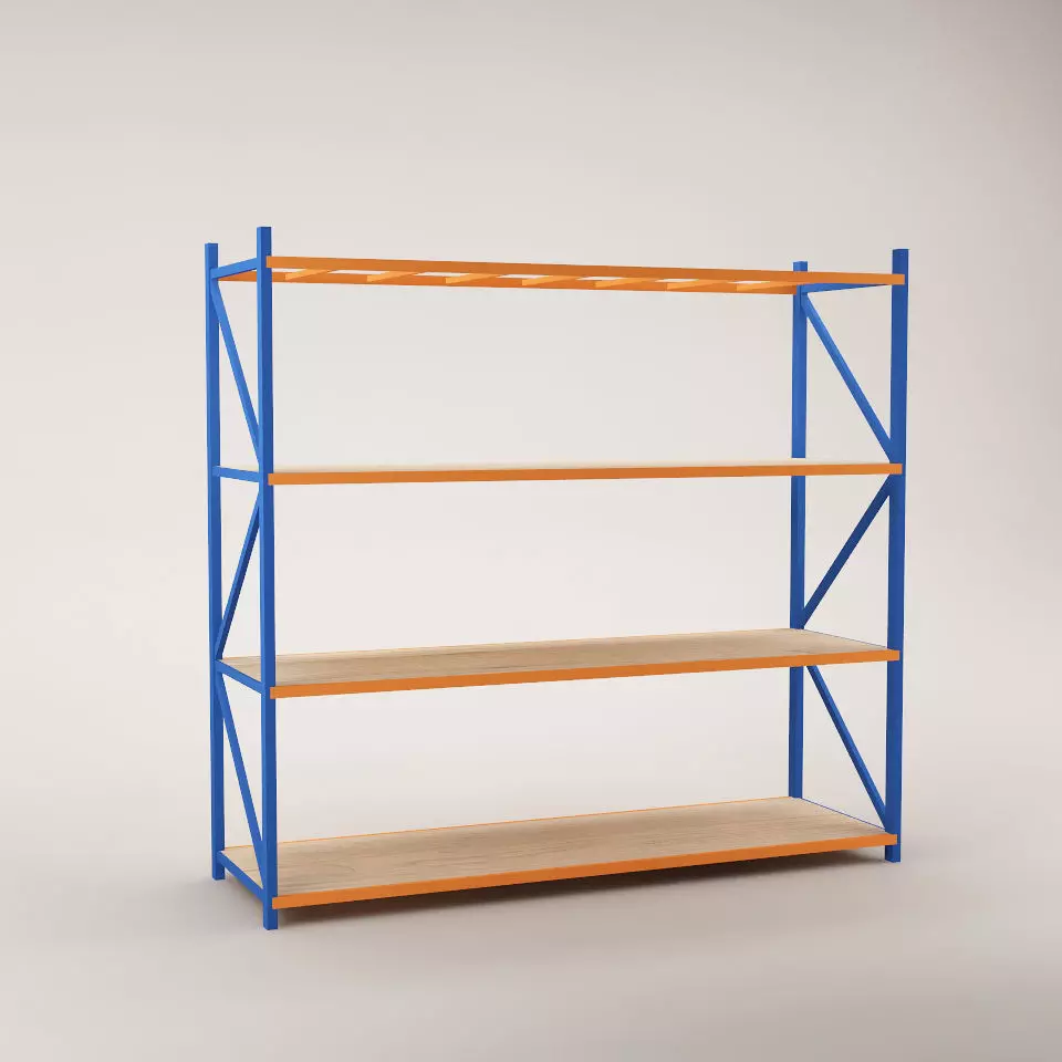 Warehouse Rack Storage 01 Low-poly 3D model_0