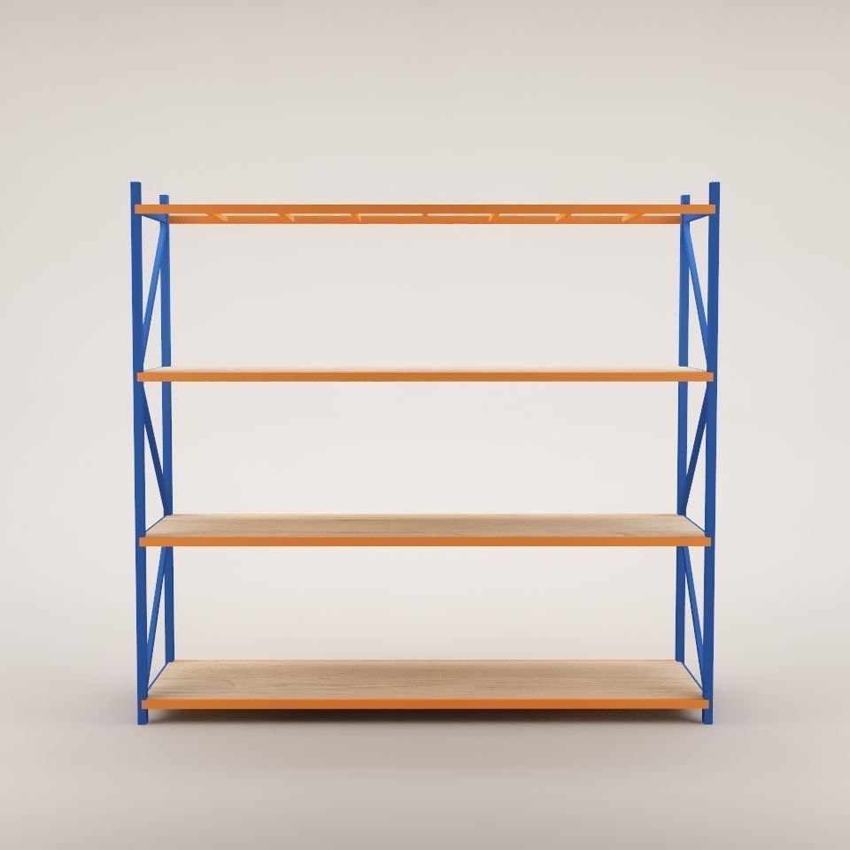 Warehouse Rack Storage 01 Low-poly 3D model_2