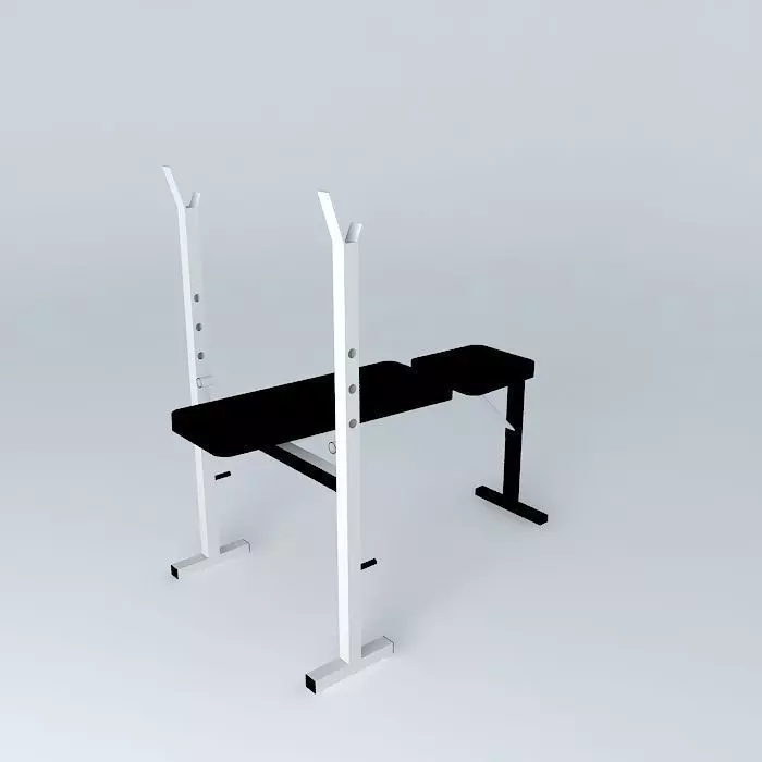 Bench press Free 3D model_0