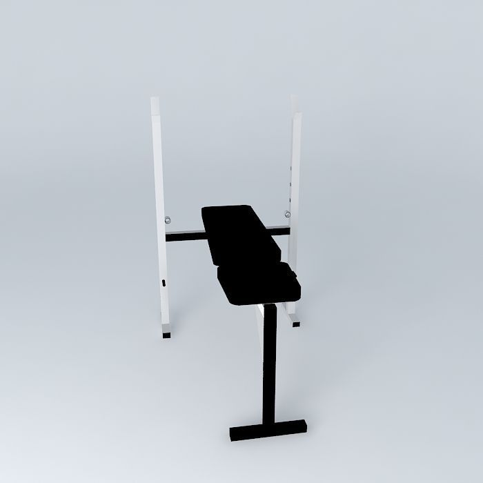 Bench press Free 3D model_2