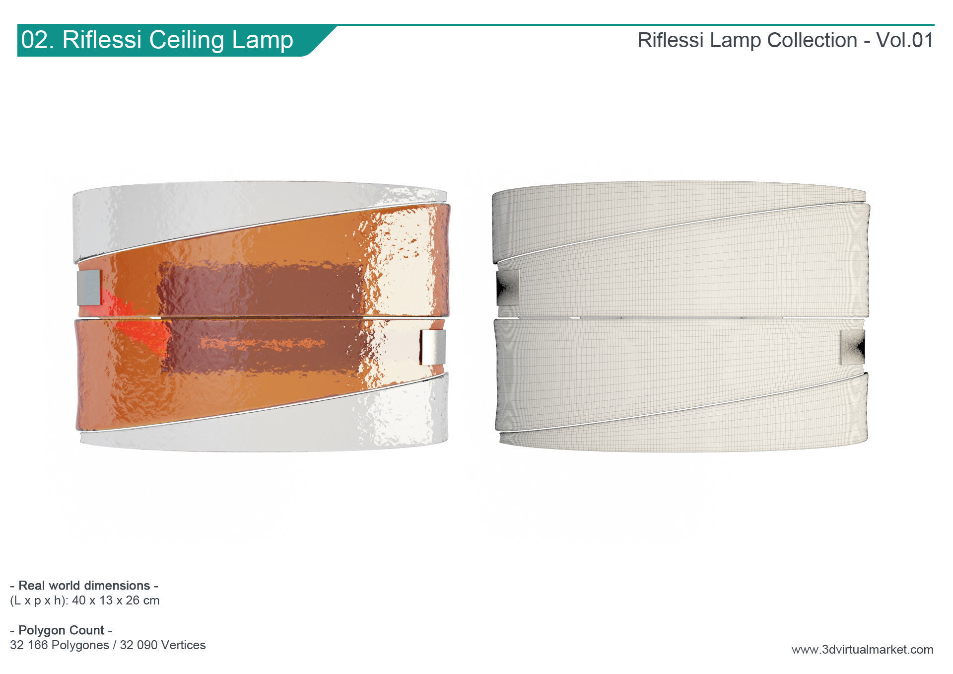Riflessi Lamps Collection Av Mazzega 3D model_3