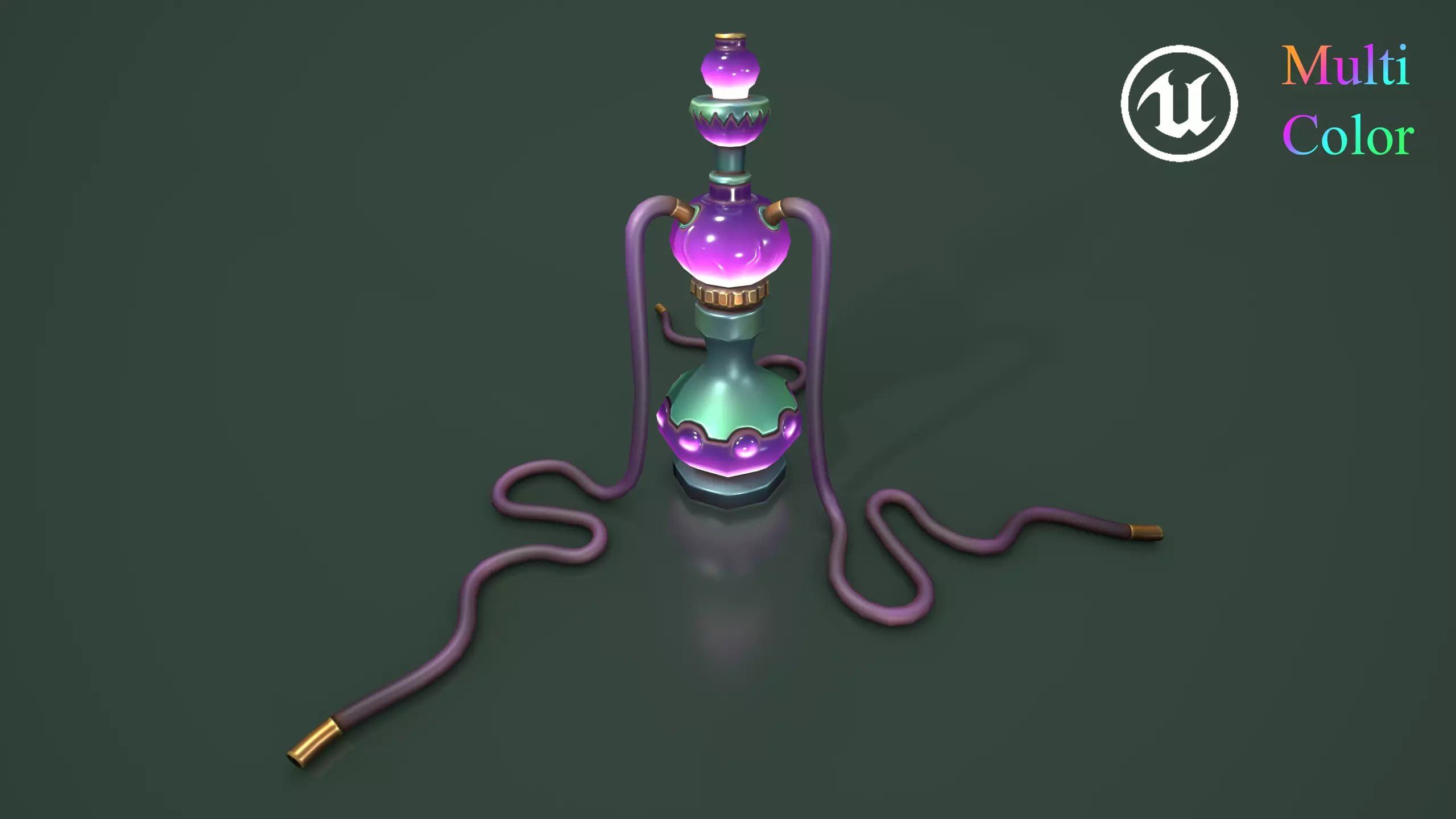 magic hookah Low-poly 3D model