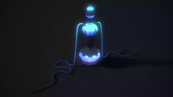 magic hookah Low-poly 3D model
