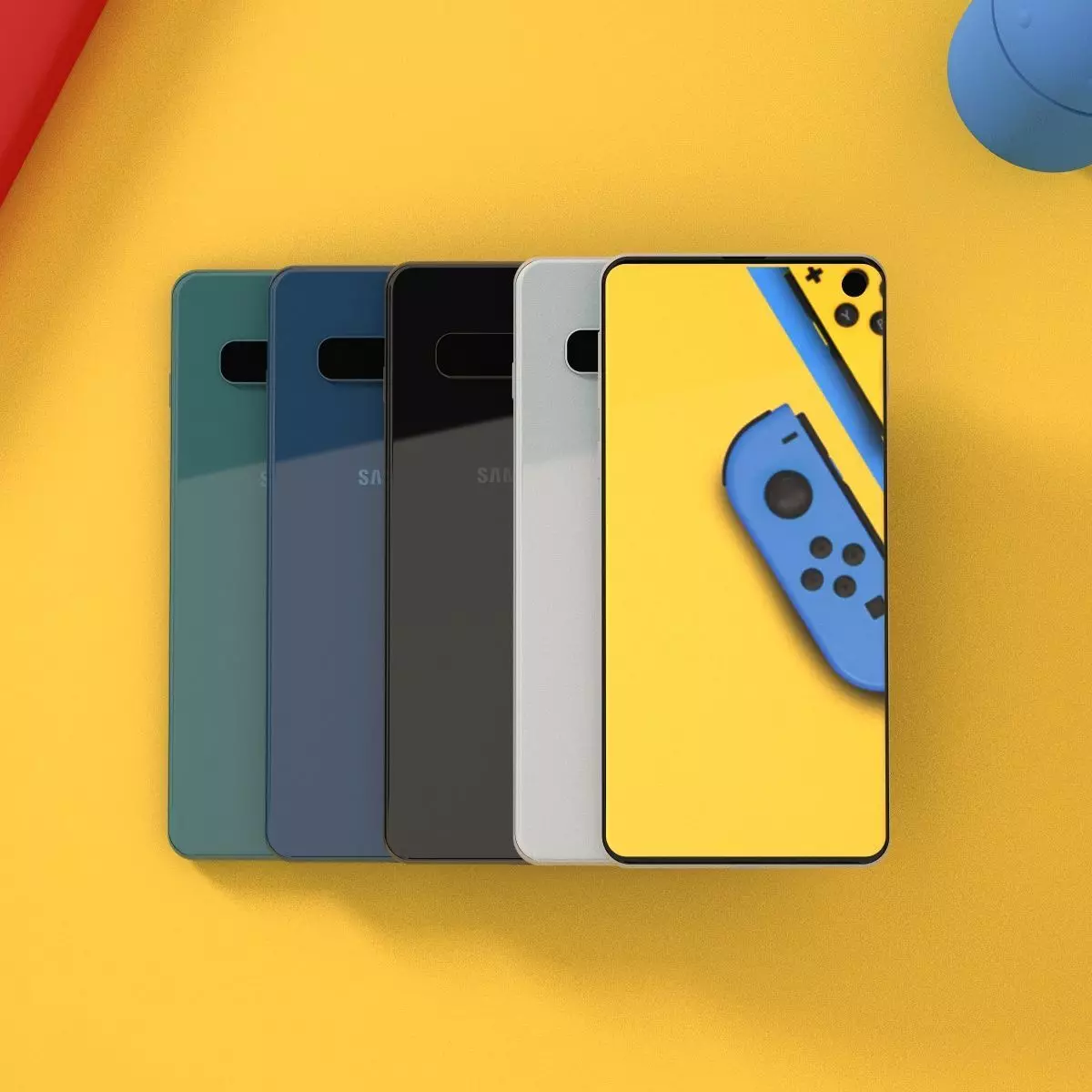 Samsung Galaxy S10 In All Official Colors Free 3D model