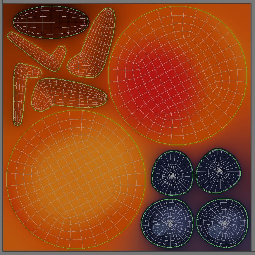 Animated Facebook Reaction Button Pack Low-poly 3D model_18