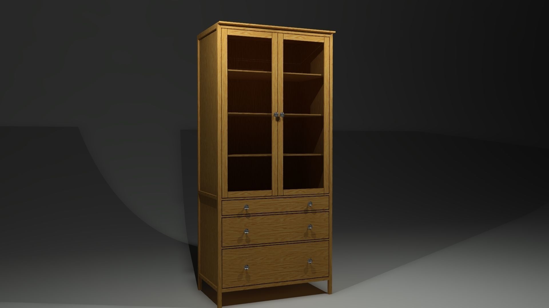 Glass Cabinet 3D model_1