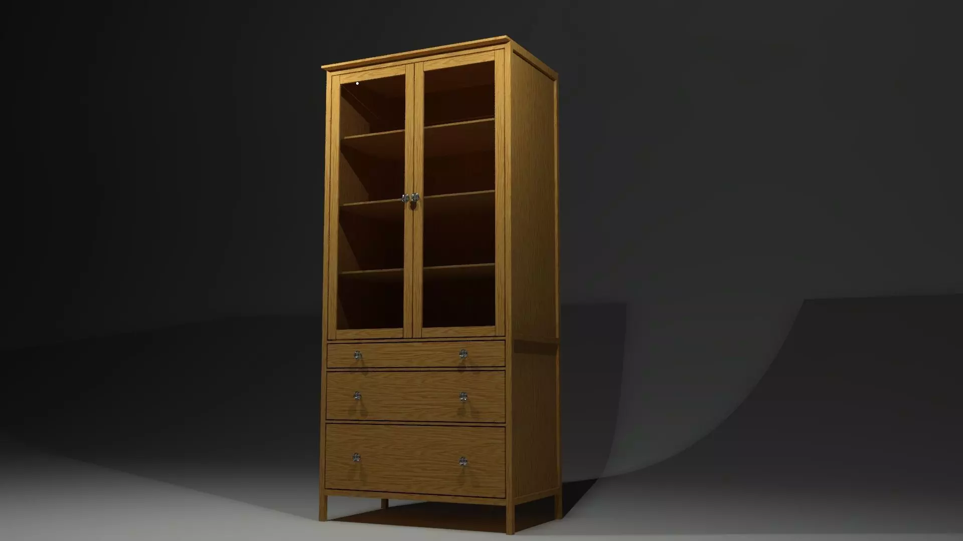 Glass Cabinet 3D model_0