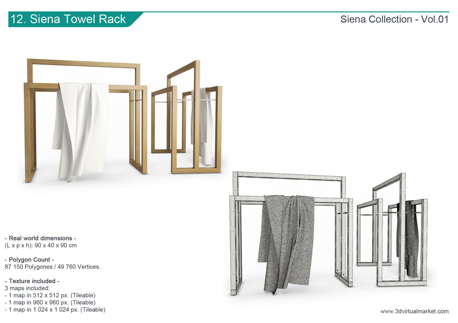 Siena Outdoor Wooden Furniture Manutti 3D model_13