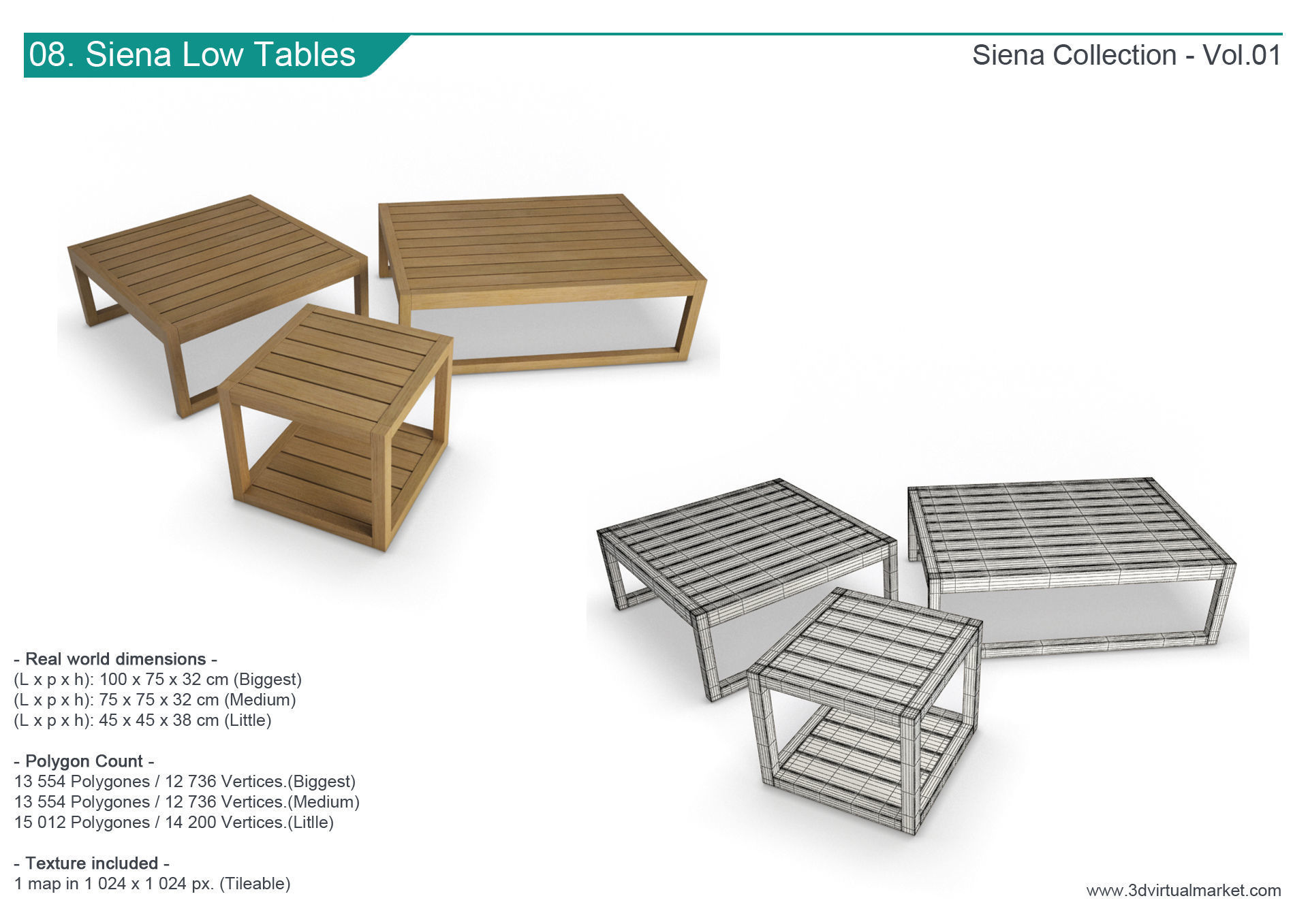 Siena Outdoor Wooden Furniture Manutti 3D model_9