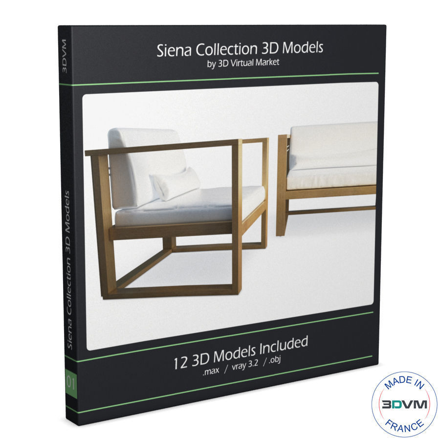 Siena Outdoor Wooden Furniture Manutti 3D model_1